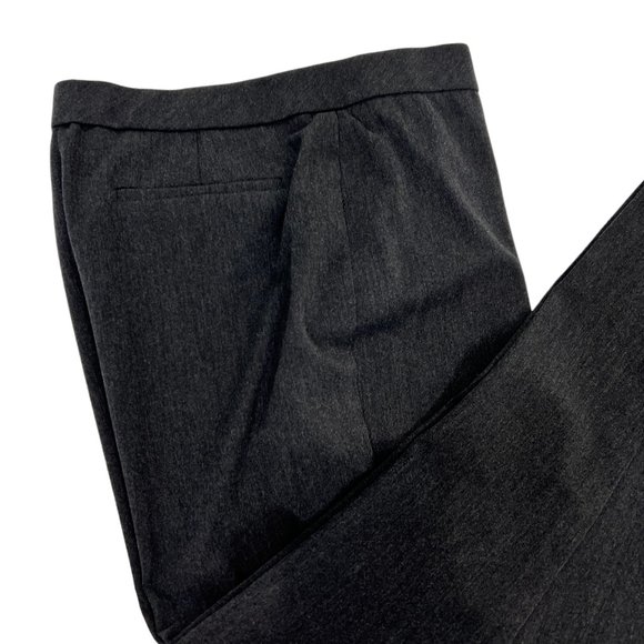 Investments Charcoal Gray 5th Ave Side Zip Slim Fit Pants Size 10 Short - Picture 2 of 13